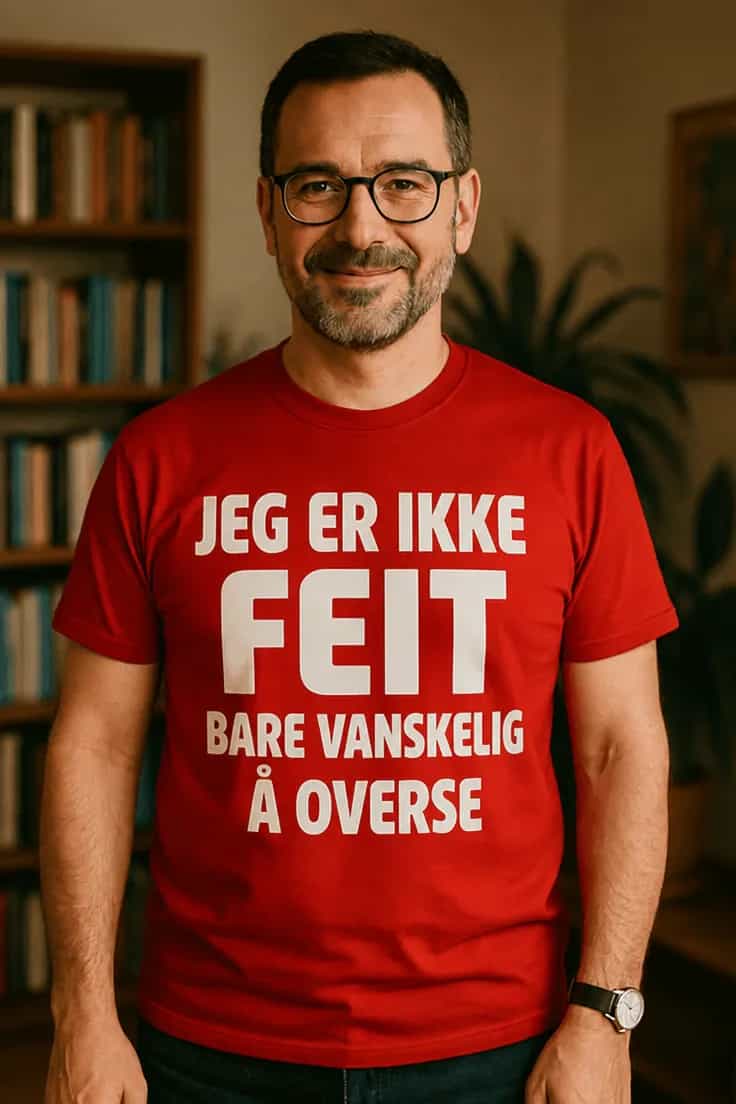 Morsom t-skjorte Vanskelig å overse – JEG ER IKKE