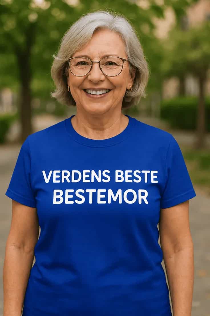 Morsom t-skjorte Verdens beste bestemor