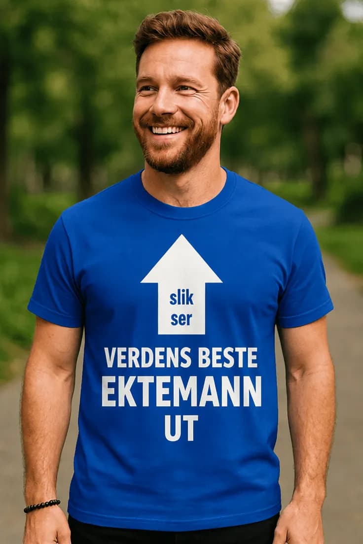 Morsom t-skjorte Verdens beste ektemann