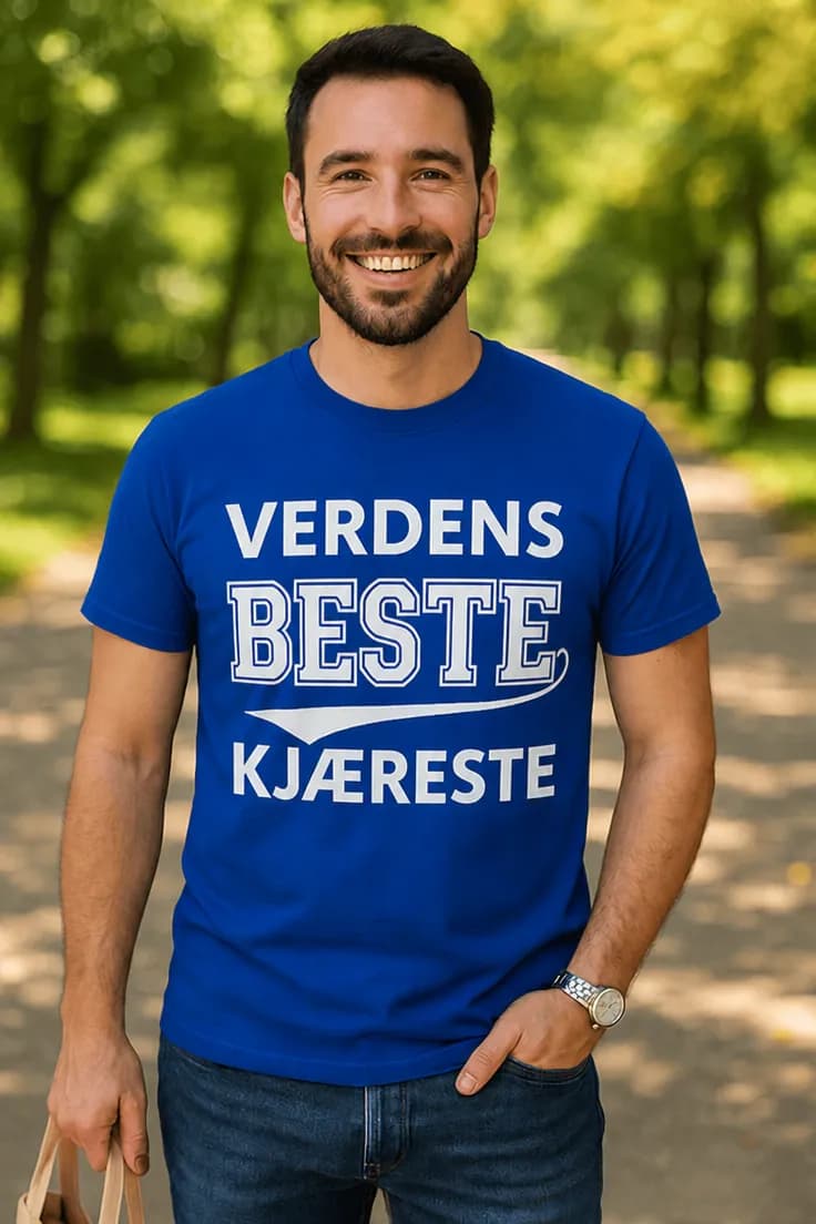 Morsom t-skjorte Verdens beste kjæreste