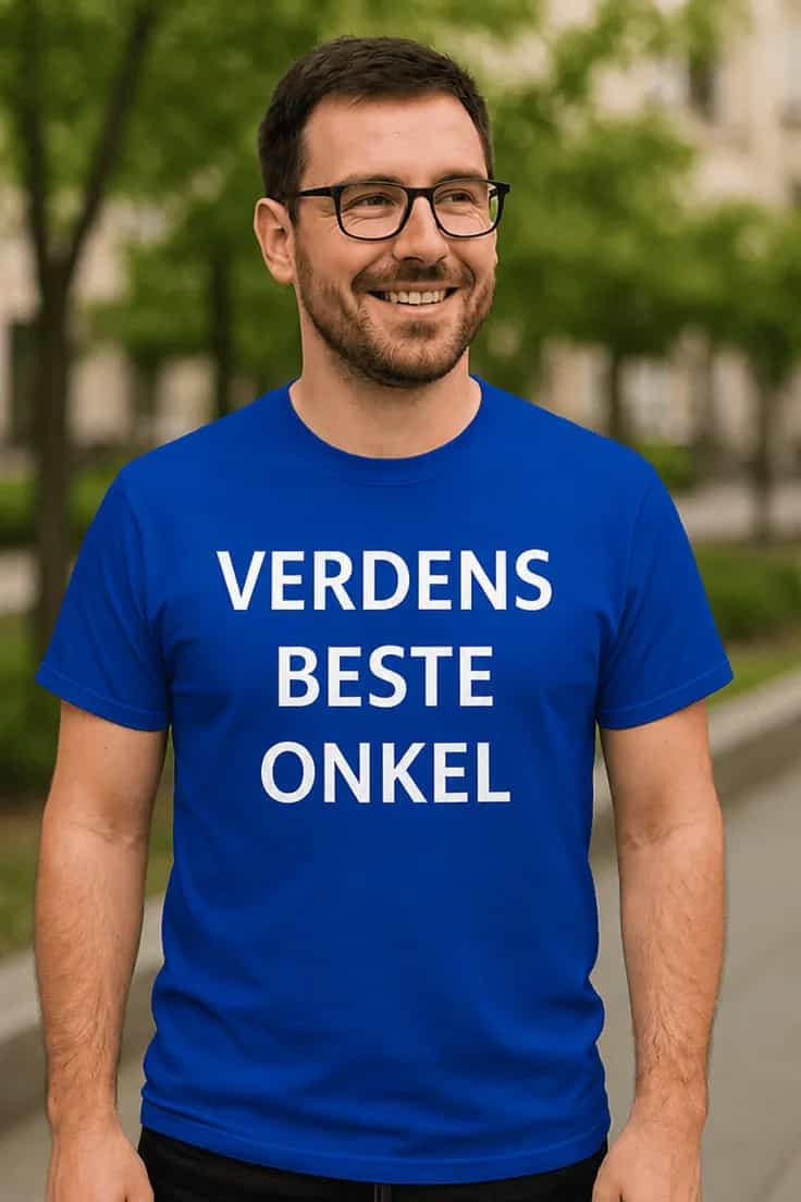 Morsom t-skjorte Verdens beste onkel