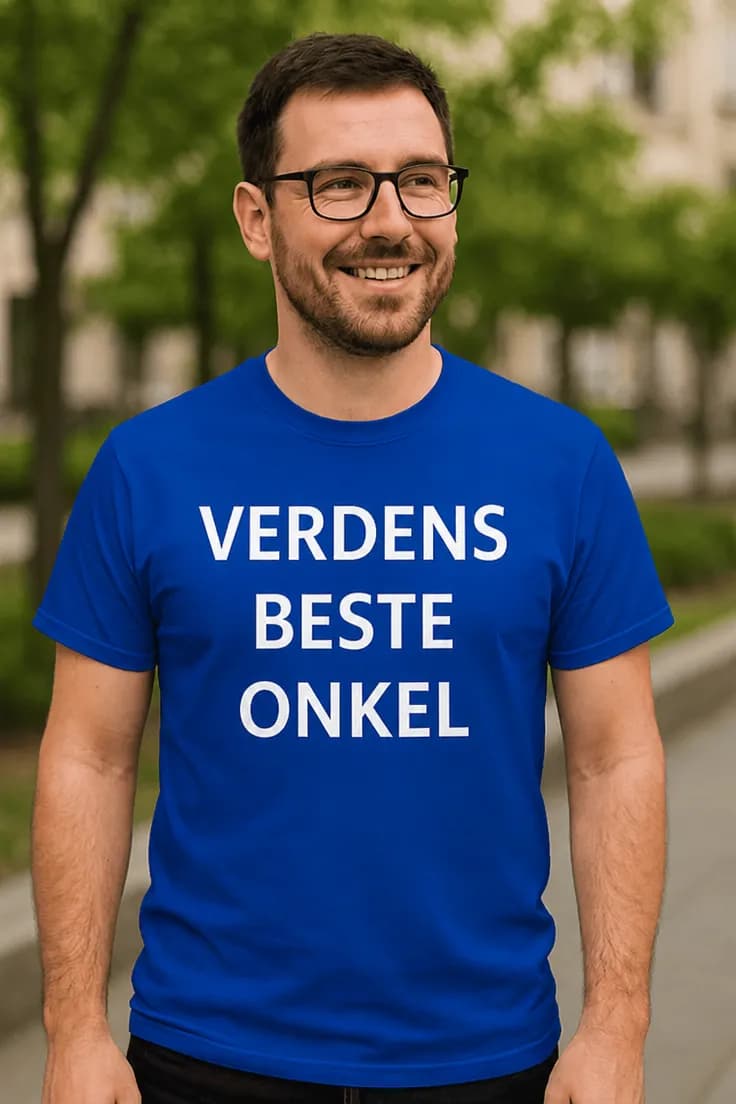 Morsom t-skjorte Verdens beste onkel