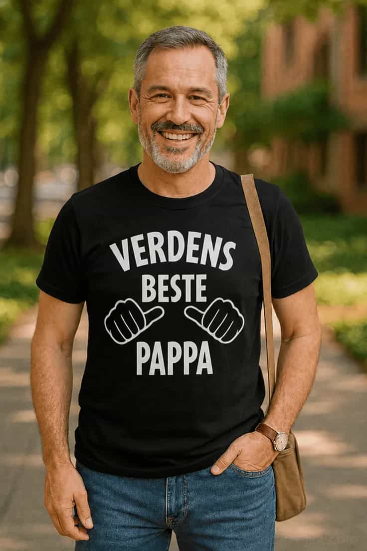 Morsom t-skjorte Verdens beste pappa