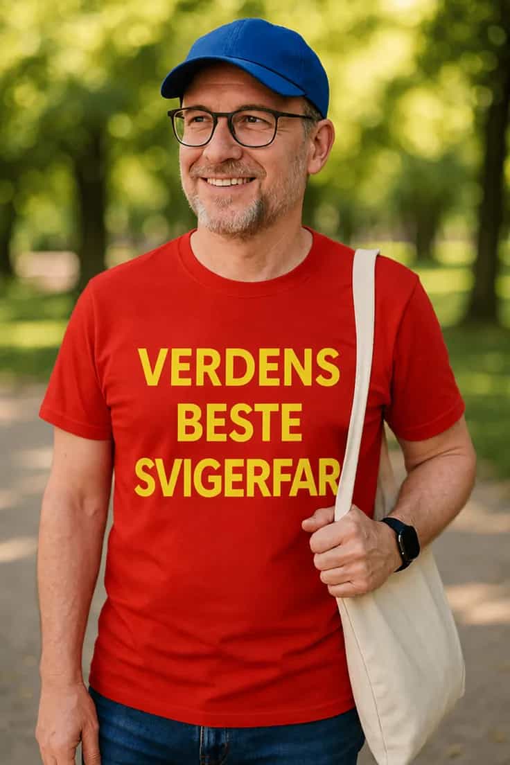 Morsom t-skjorte Verdens beste svigerfar