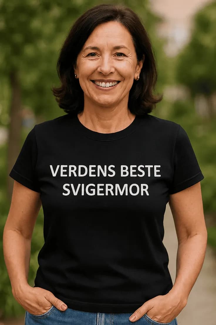 Morsom t-skjorte verdens beste svigermor