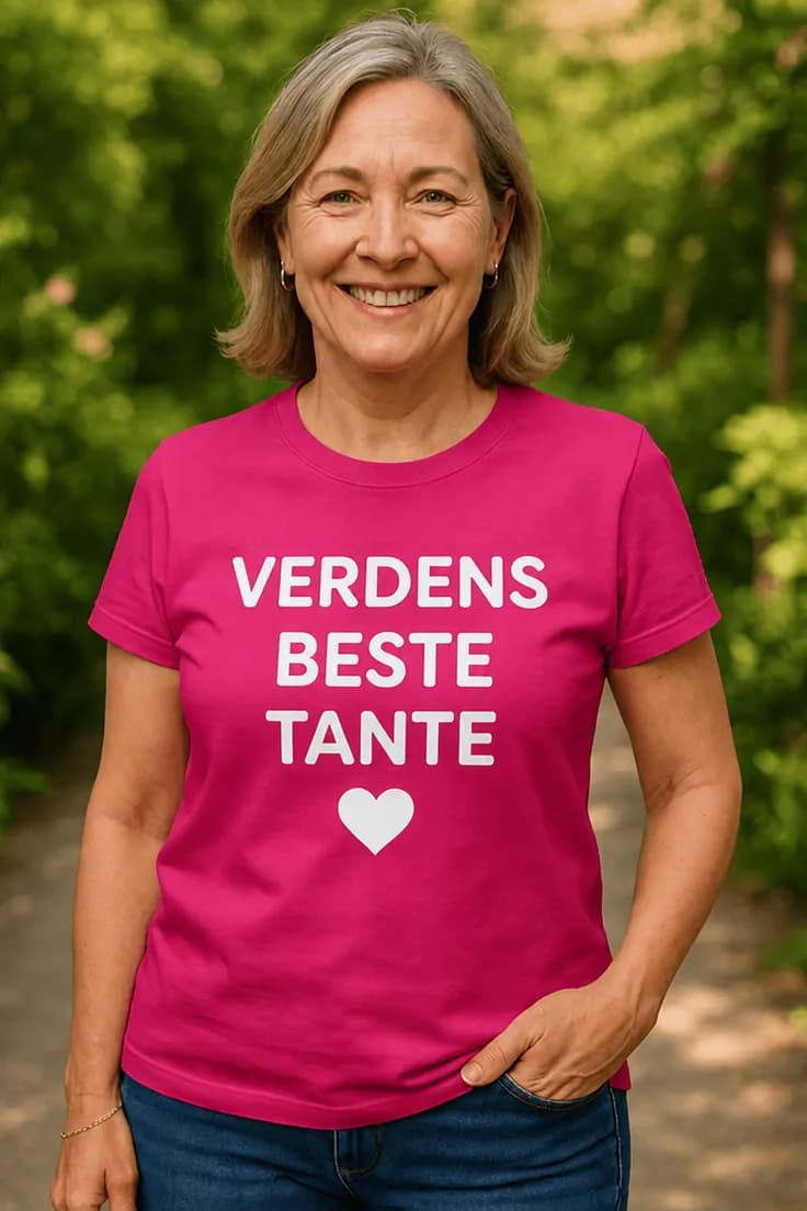 Morsom t-skjorte Verdens beste tante