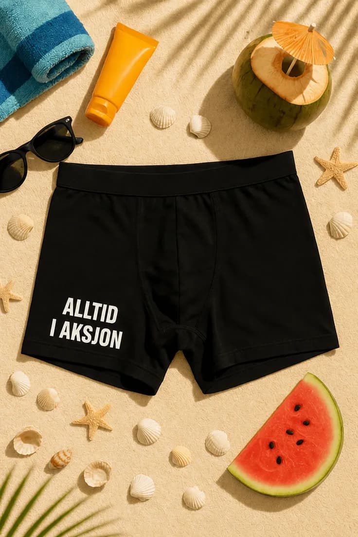 Morsomme boksershorts ALLTID I AKSJON