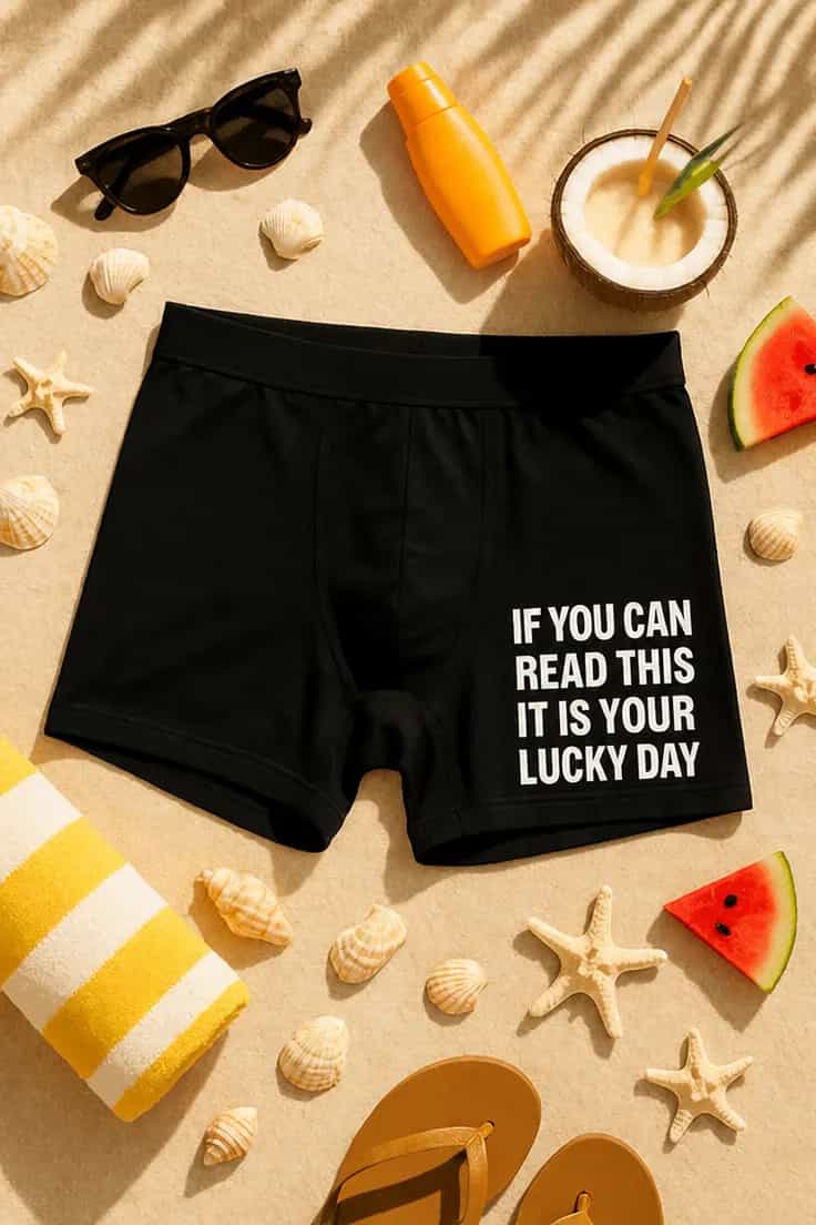 Morsomme boksershorts Din heldige dag