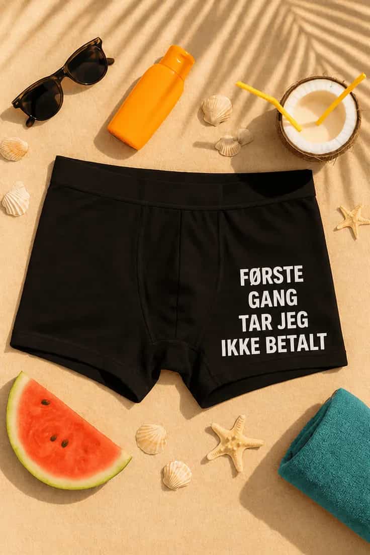 Morsomme boksershorts Første gang gratis