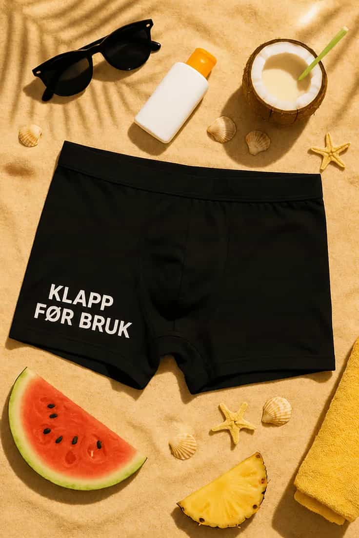 Morsomme boksershorts KLAPP FØR BRUK