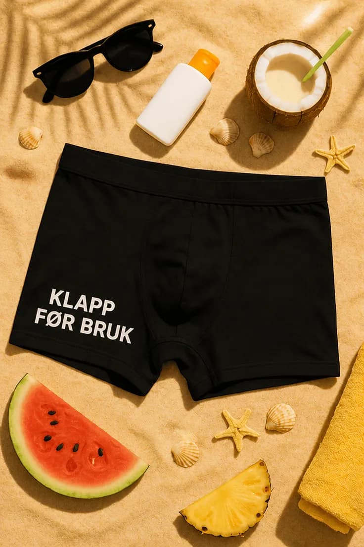 Morsomme boksershorts KLAPP FØR BRUK