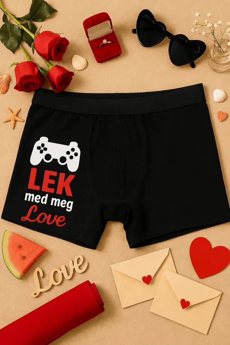 Morsomme boksershorts Lek med meg – LEK med meg Love
