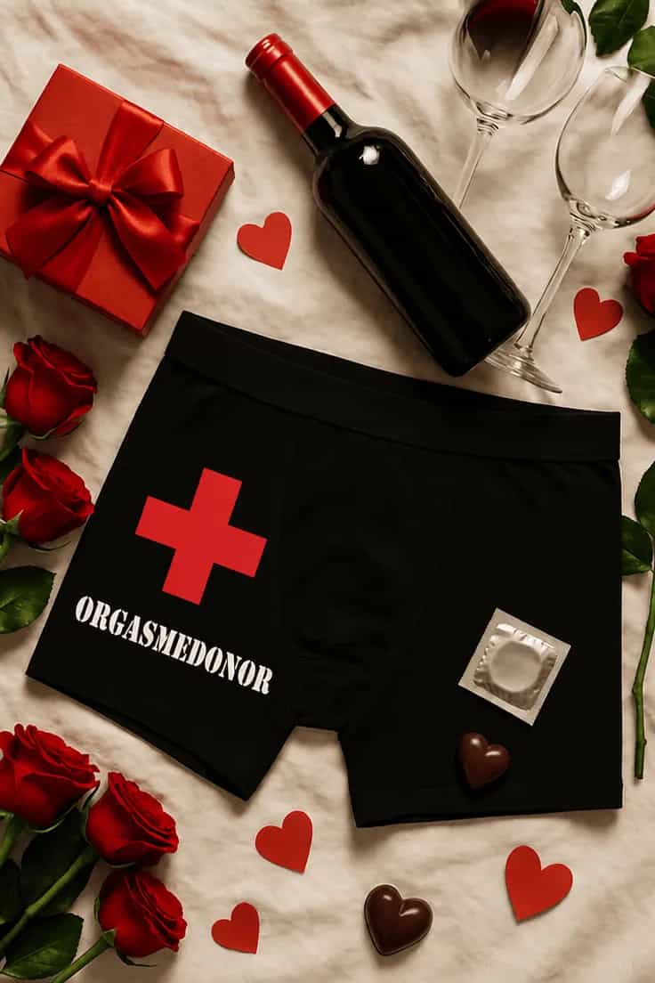 Morsomme boksershorts ORGASMEDONOR