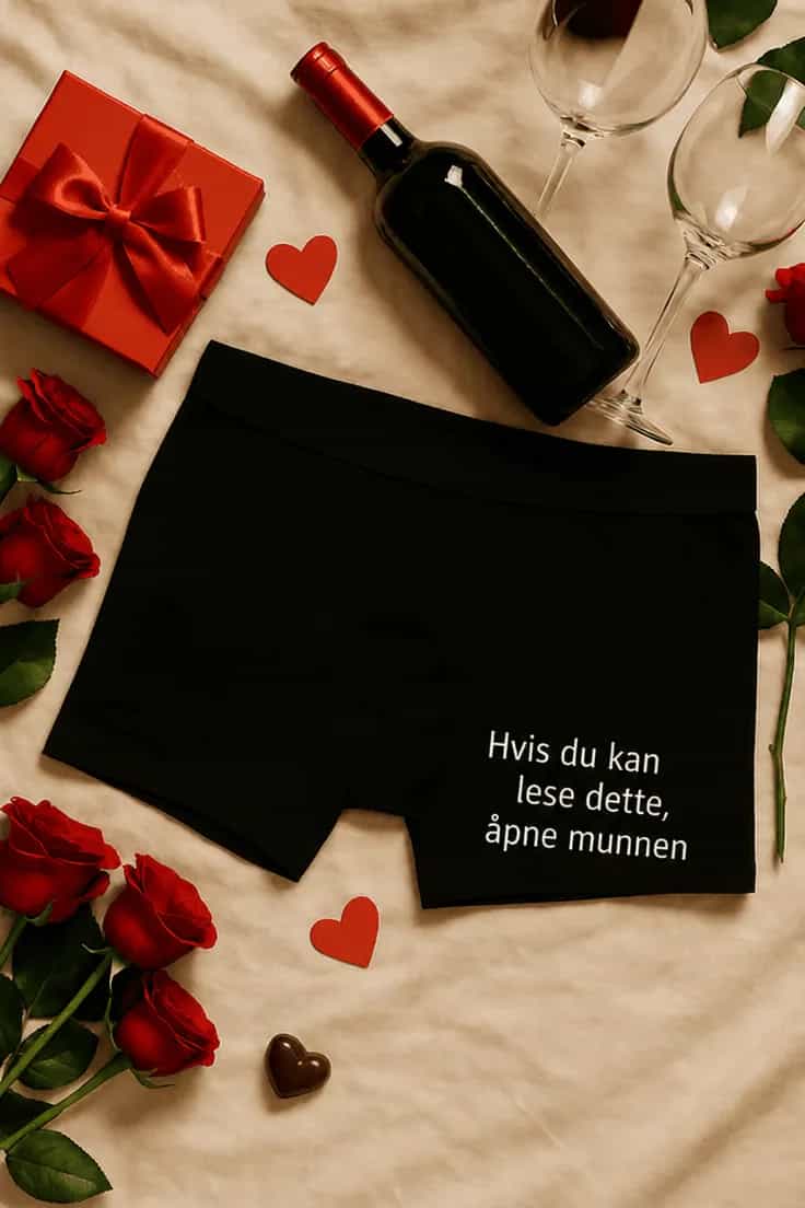 Morsomme boksershorts Åpne munnen hvis du kan lese