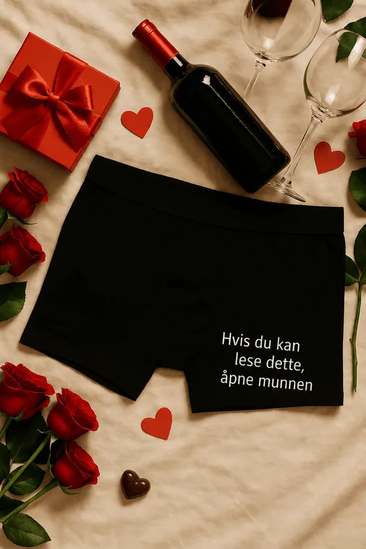Morsomme boksershorts Åpne munnen hvis du kan lese