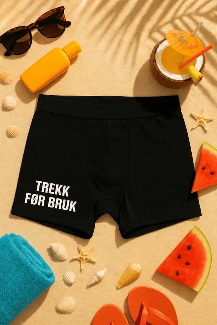 Morsomme boksershorts TREKK FØR BRUK