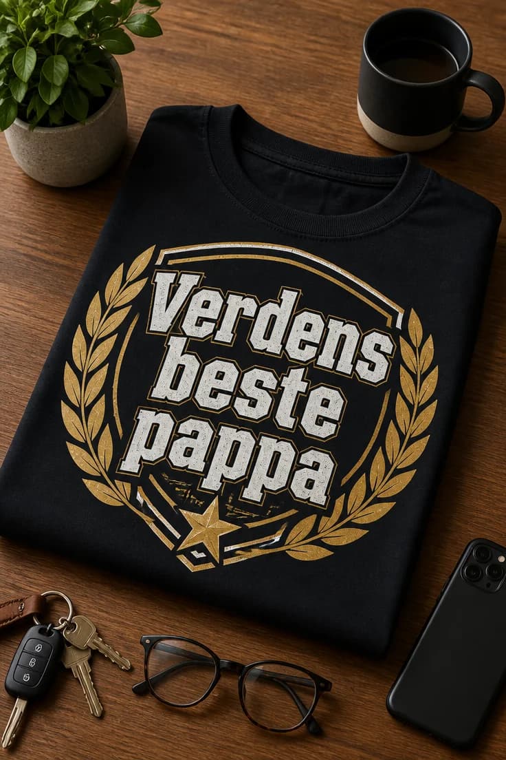 Pappa-T-skjorte Verdens beste pappa