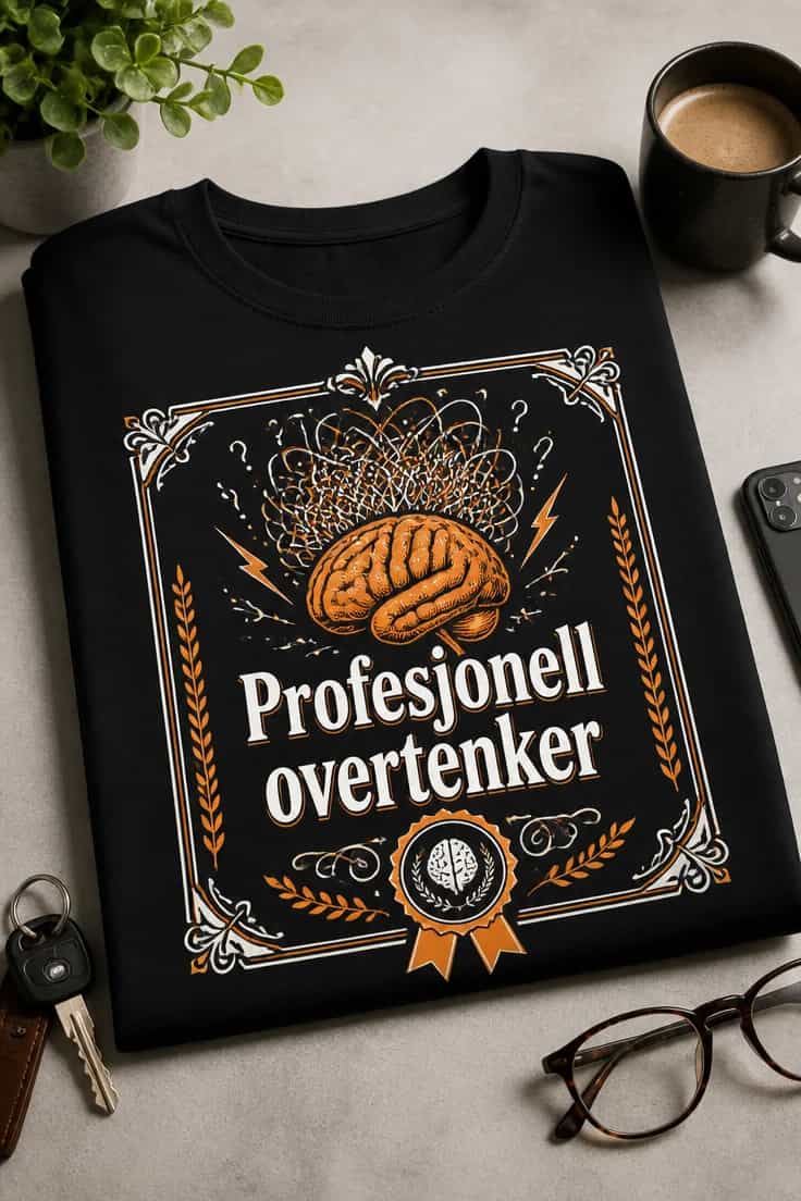 T-skjorte for overtenkere – Profesjonell overtenker