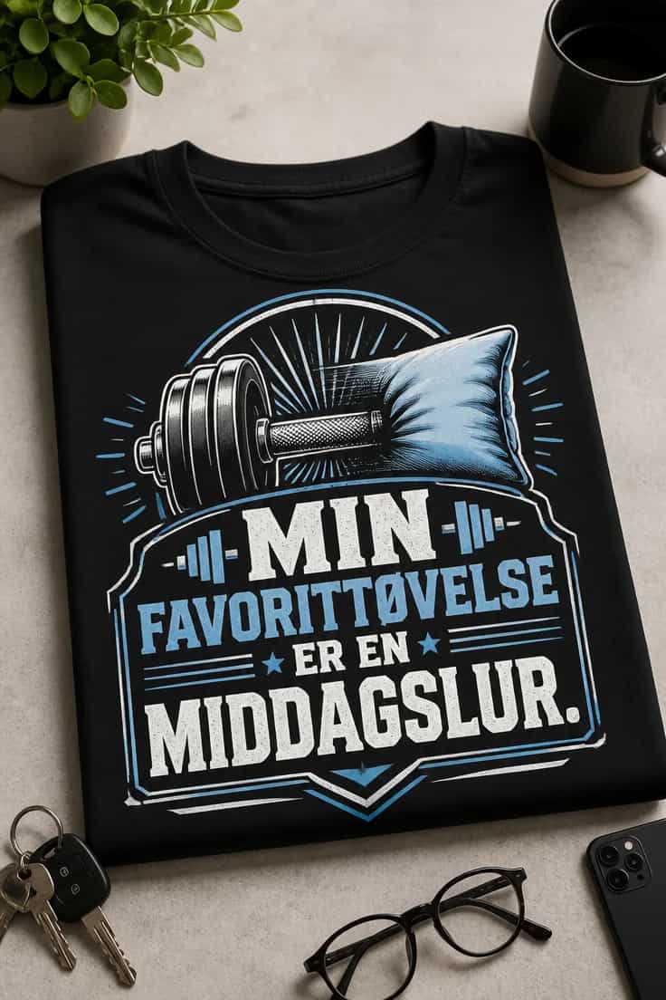 T-skjorte Min favorittøvelse er en middagslur