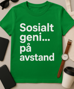 Sosialt geni… på avstand T-skjorte