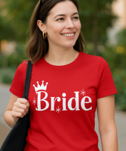 Bride med krone - T-skjorte