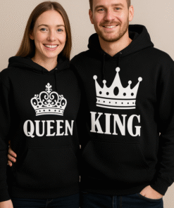 KING + QUEEN - Hettegenser (sett)