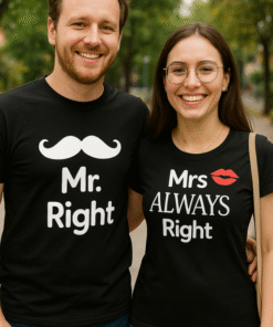 Mr. Right / Mrs ALWAYS Right - T-skjorte (sett)