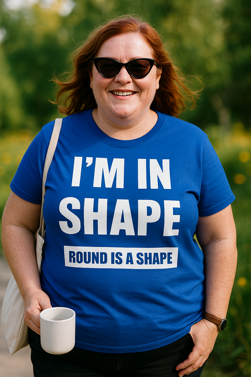 I'M IN SHAPE ROUND IS A SHAPE - T-skjorte