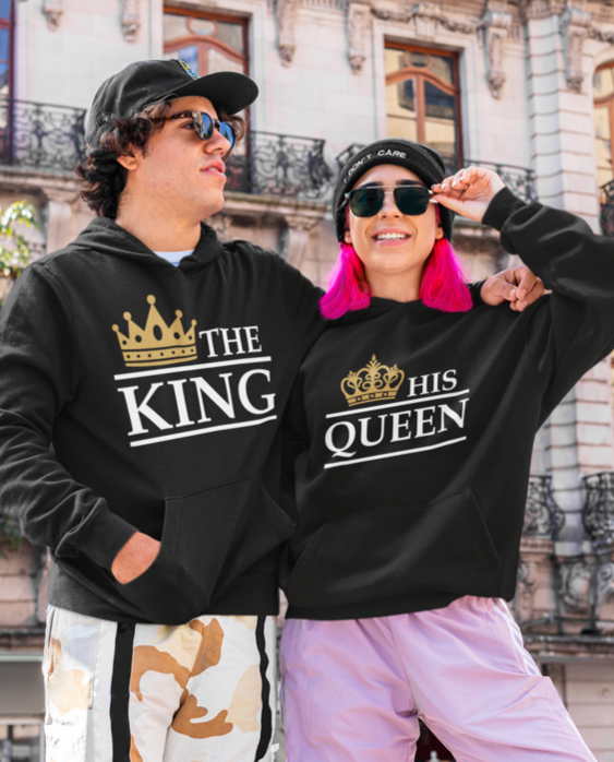 THE KING / HIS QUEEN - Hettegenser (sett)