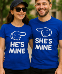 HE'S MINE, SHE'S MINE - T-skjorte (sett)