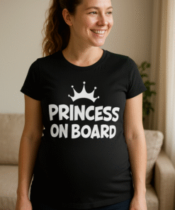 PRINCESS ON BOARD - T-skjorte for gravide