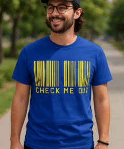 CHECK ME OUT strekkode - T-skjorte