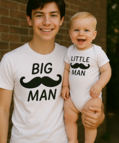 BIG MAN - LITTLE MAN - Babybody og T-skjorte