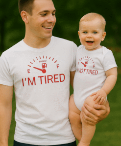 EMERGY I'M TIRED / EMERGY I'M NOT TIRED - Babybody og T-skjorte