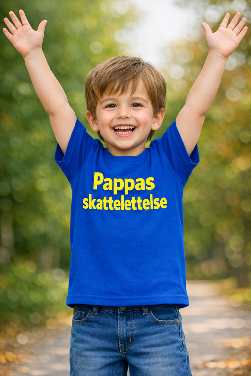 Morsom barneskjorte – Pappas skattelettelse