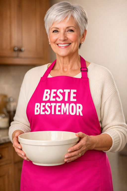 Morsomt forkle – NAJ BABI (Beste bestemor)