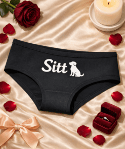 Morsomt dameundertøy «Sitt» – hund