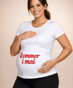 Gravid-t-skjorte: Kommer i mai