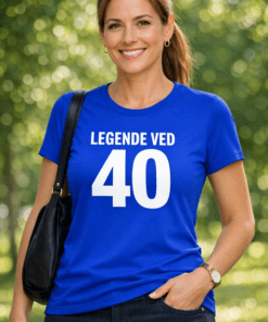 Morsom t-skjorte: Legende ved 40