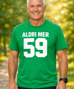 Morsom t-skjorte ALDRI MER 59