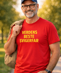 Morsom t-skjorte: Verdens beste svigerfar