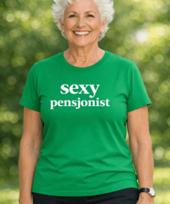 Morsom t-skjorte «SEXY pensjonist»