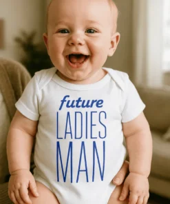 Baby-body Fremtidig sjarmør med teksten future LADIES MAN