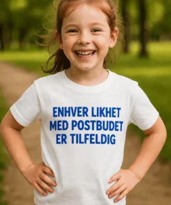 Barne t-skjorte Likhet med postbudet som morsom gave til bursdag og familieselskap