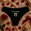 Dameundertøy Hot inside som morsom gave til bursdag eller utdrikningslag