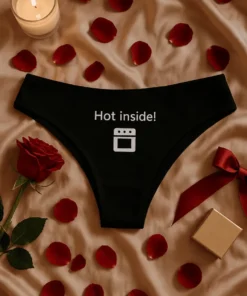 Dameundertøy Hot inside som morsom gave til bursdag eller utdrikningslag