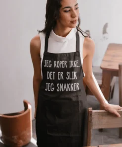 Forkle Jeg roper ikke med morsomt trykk for gave og kjøkkenbruk
