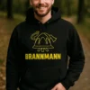 Genser Brannmann med hjelm med motiv for brannmann og teksten BRANNMANN