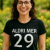 Morsom t-skjorte Aldri mer 29 med teksten ALDRI MER 29