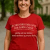 Morsom t-skjorte Bekymret for barna med humoristisk tekst for foreldre